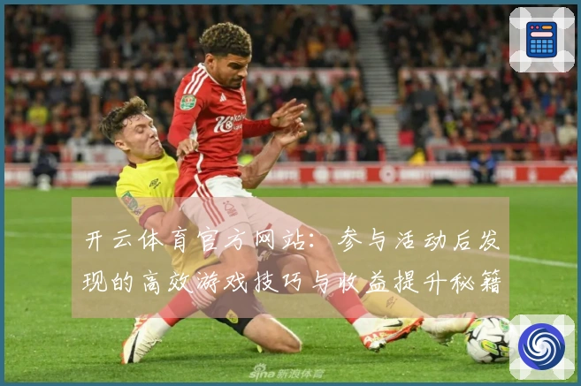 开云体育官方网站：参与活动后发现的高效游戏技巧与收益提升秘籍